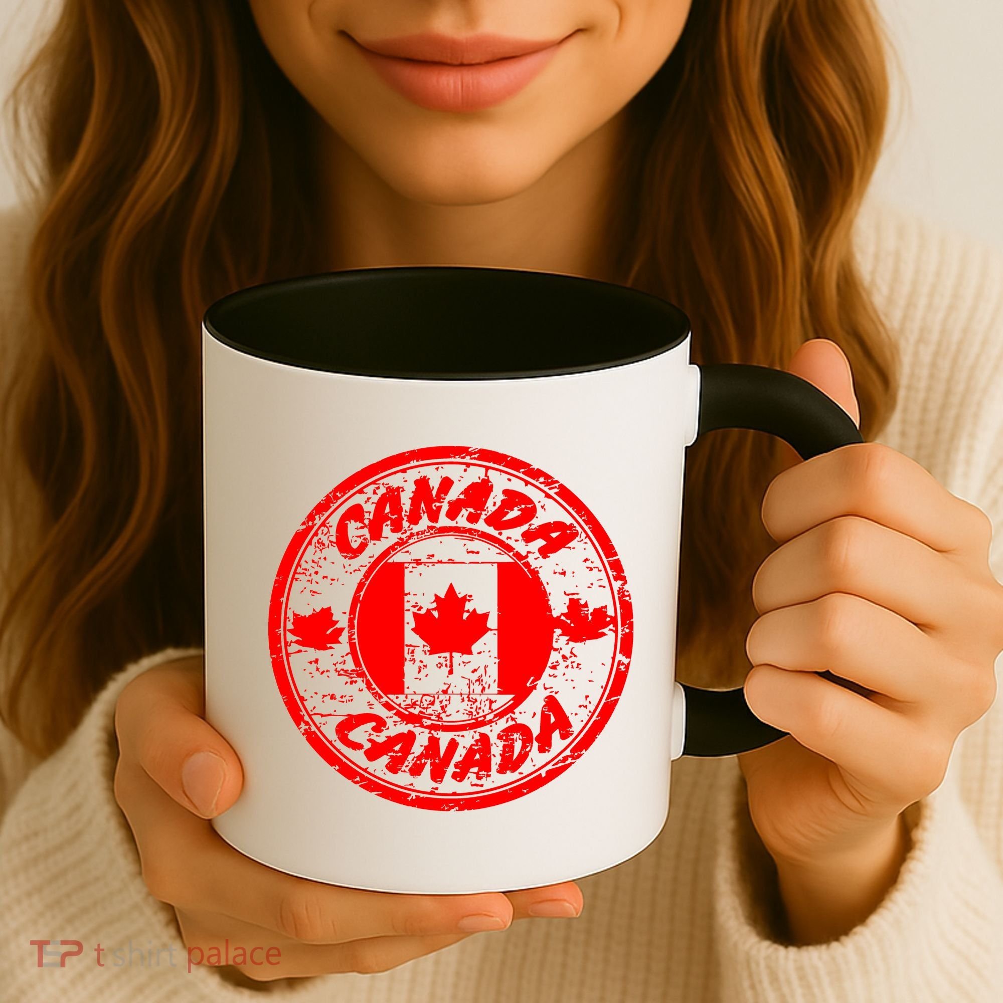 Canada Retro Circle Coffee Mug