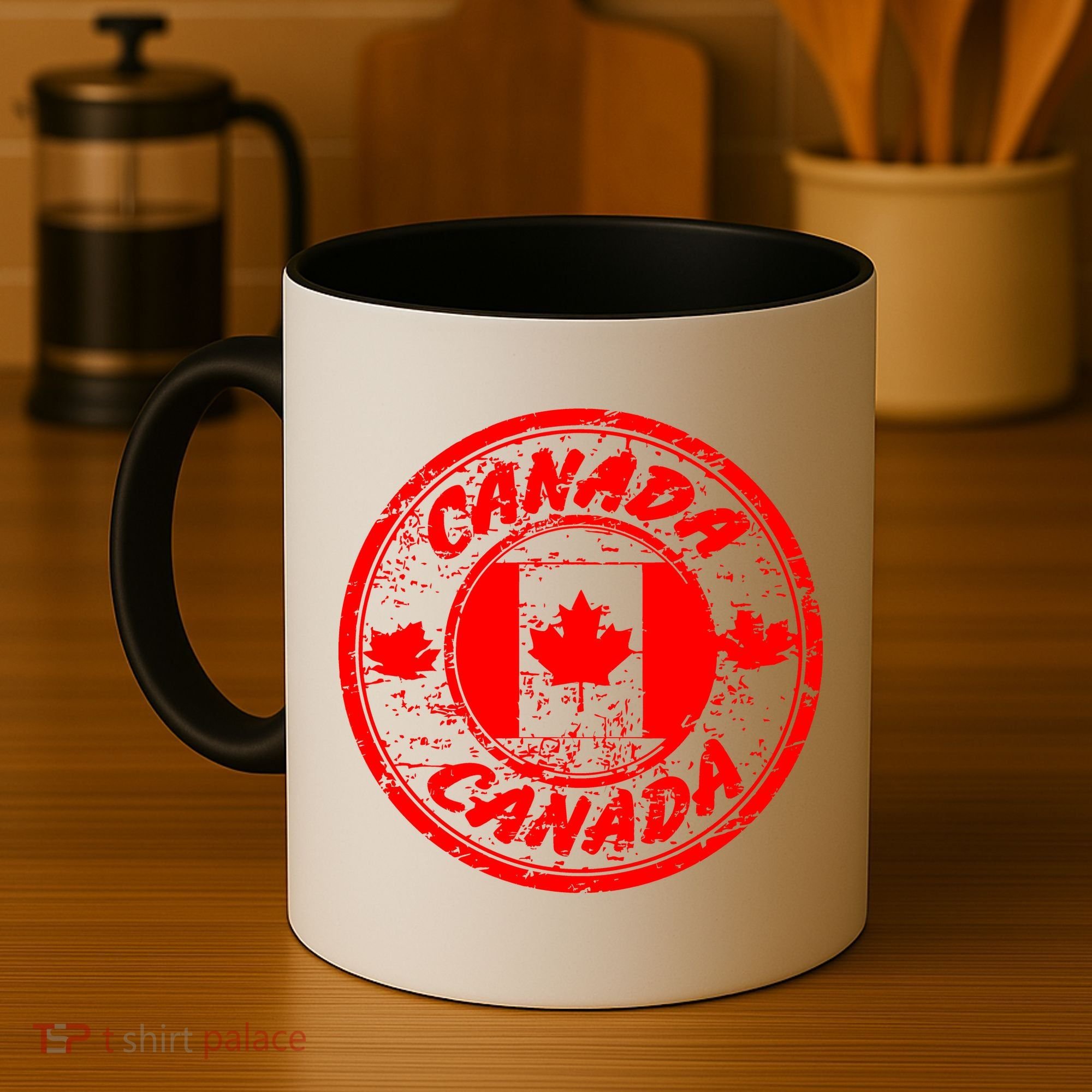 Canada Retro Circle Coffee Mug
