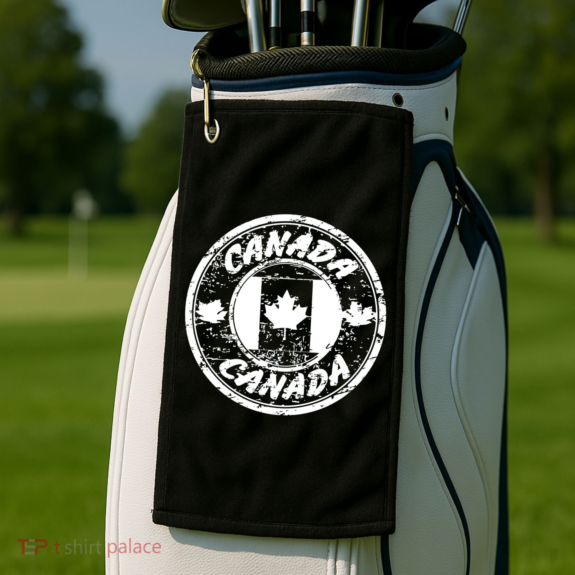 Canada Retro Circle Golf Towel