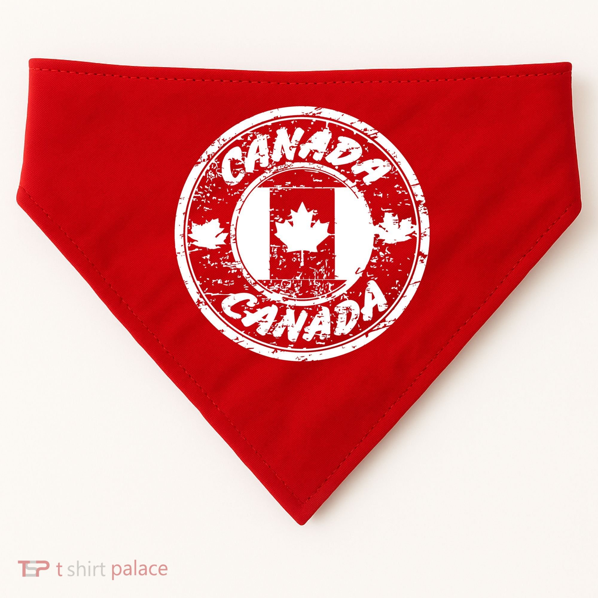 Canada Retro Circle USA-Made Doggie Bandana