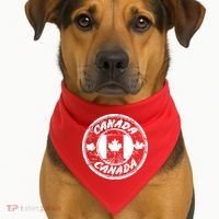 Canada Retro Circle USA-Made Doggie Bandana thumb 1