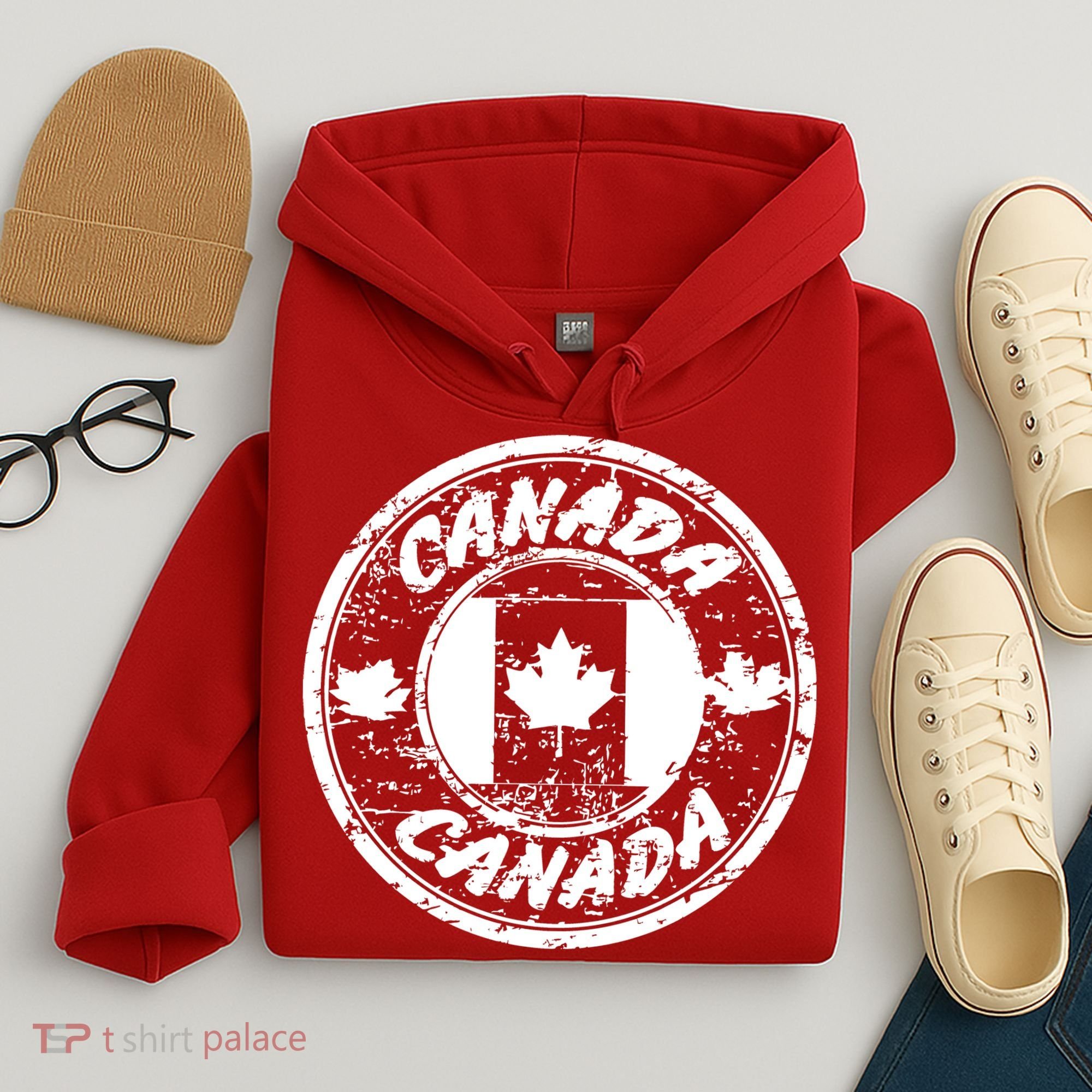 Canada Retro Circle Hoodie