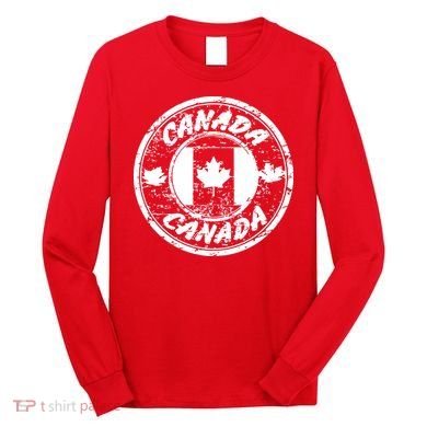 Canada Retro Circle Long Sleeve Shirt