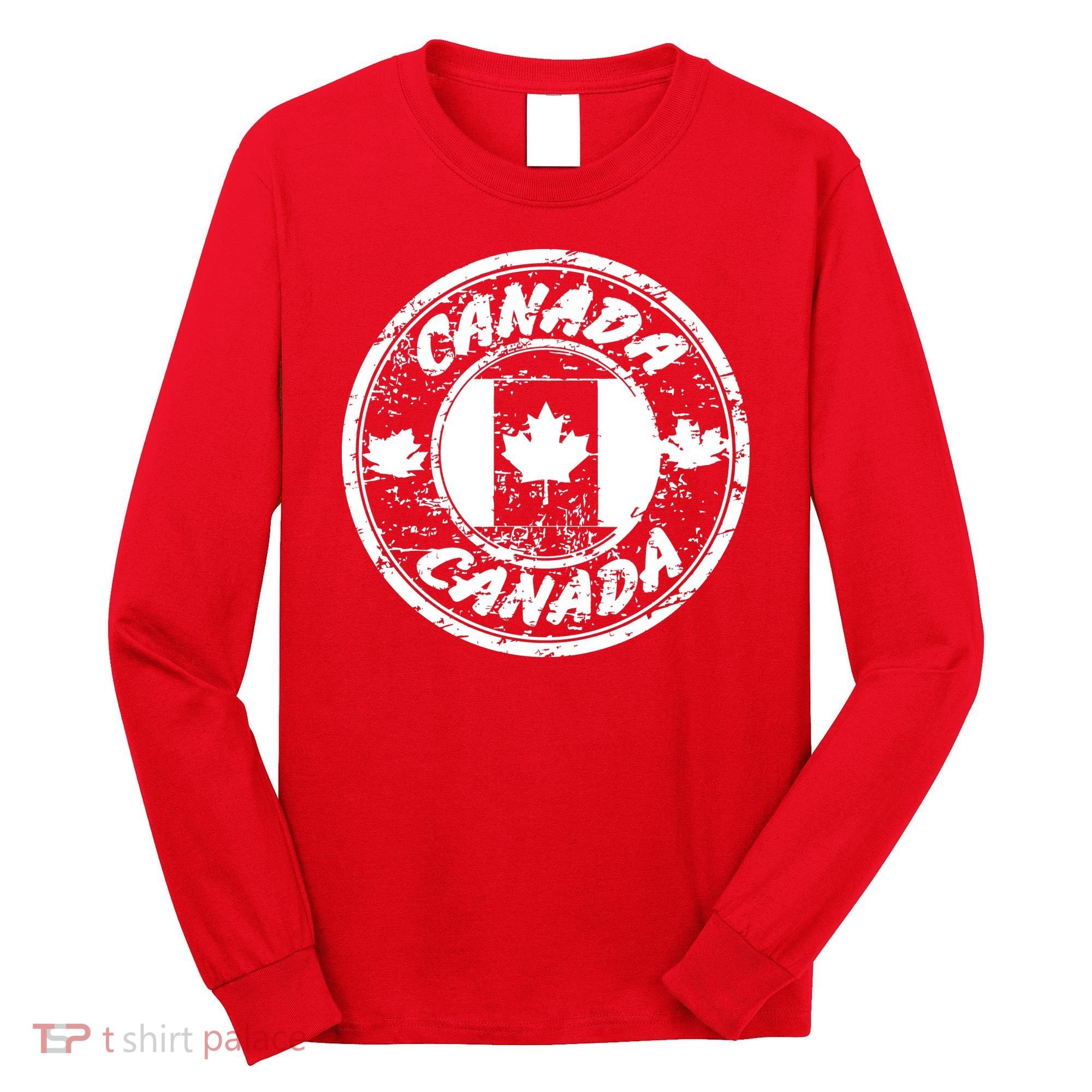 Canada Retro Circle Long Sleeve Shirt
