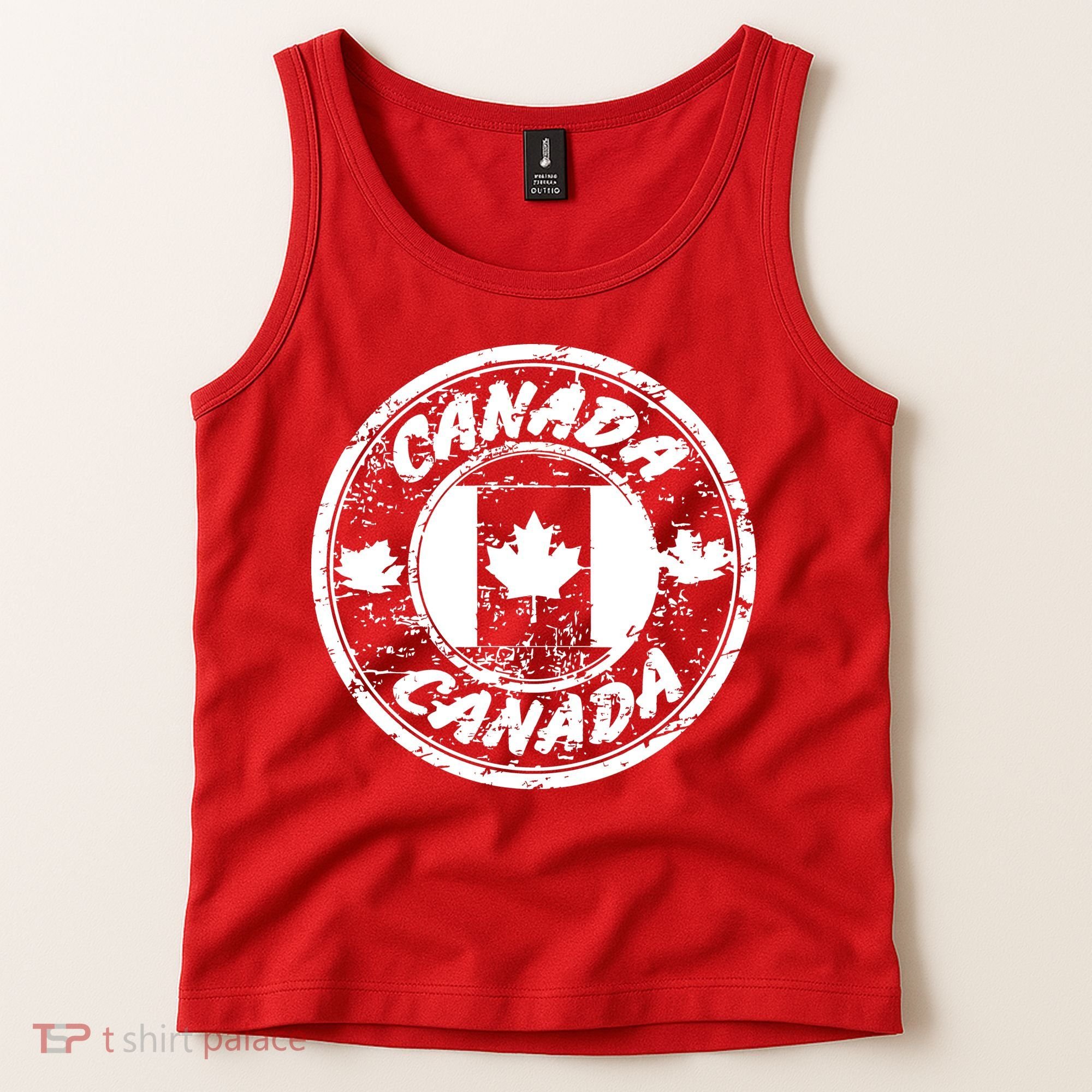 Canada Retro Circle Tank Top