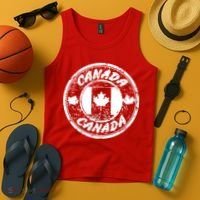Canada Retro Circle Tank Top thumb 4