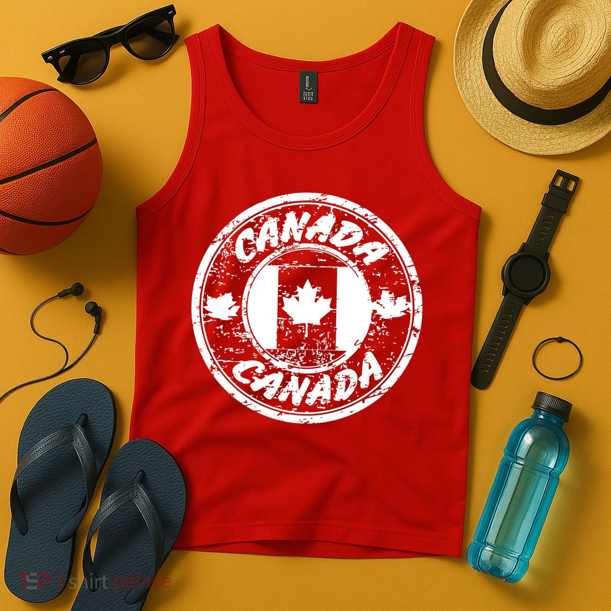Canada Retro Circle Tank Top