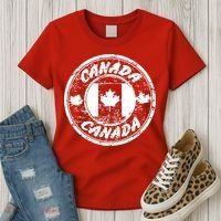 Canada Retro Circle Women's T-Shirt thumb 3
