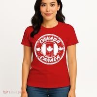 Canada Retro Circle Women's T-Shirt thumb 4