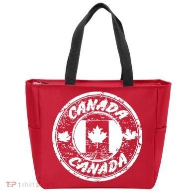 Canada Retro Circle Tote Bag