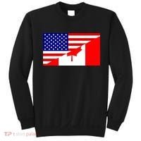 Canadian American USA Flag Sweatshirt thumb 0