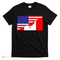 Canadian American USA Flag T-Shirt thumb 0
