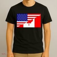 Canadian American USA Flag T-Shirt thumb 3
