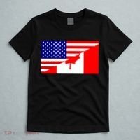Canadian American USA Flag T-Shirt thumb 5