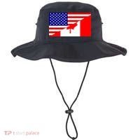 Canadian American USA Flag Bucket Hat thumb 0