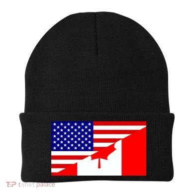 Canadian American USA Flag Beanie