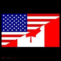Canadian American USA Flag Women's Hoodie thumb 2