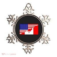 Canadian American USA Flag Ornament thumb 0