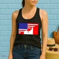 Canadian American USA Flag Women's Tank Top thumb 2