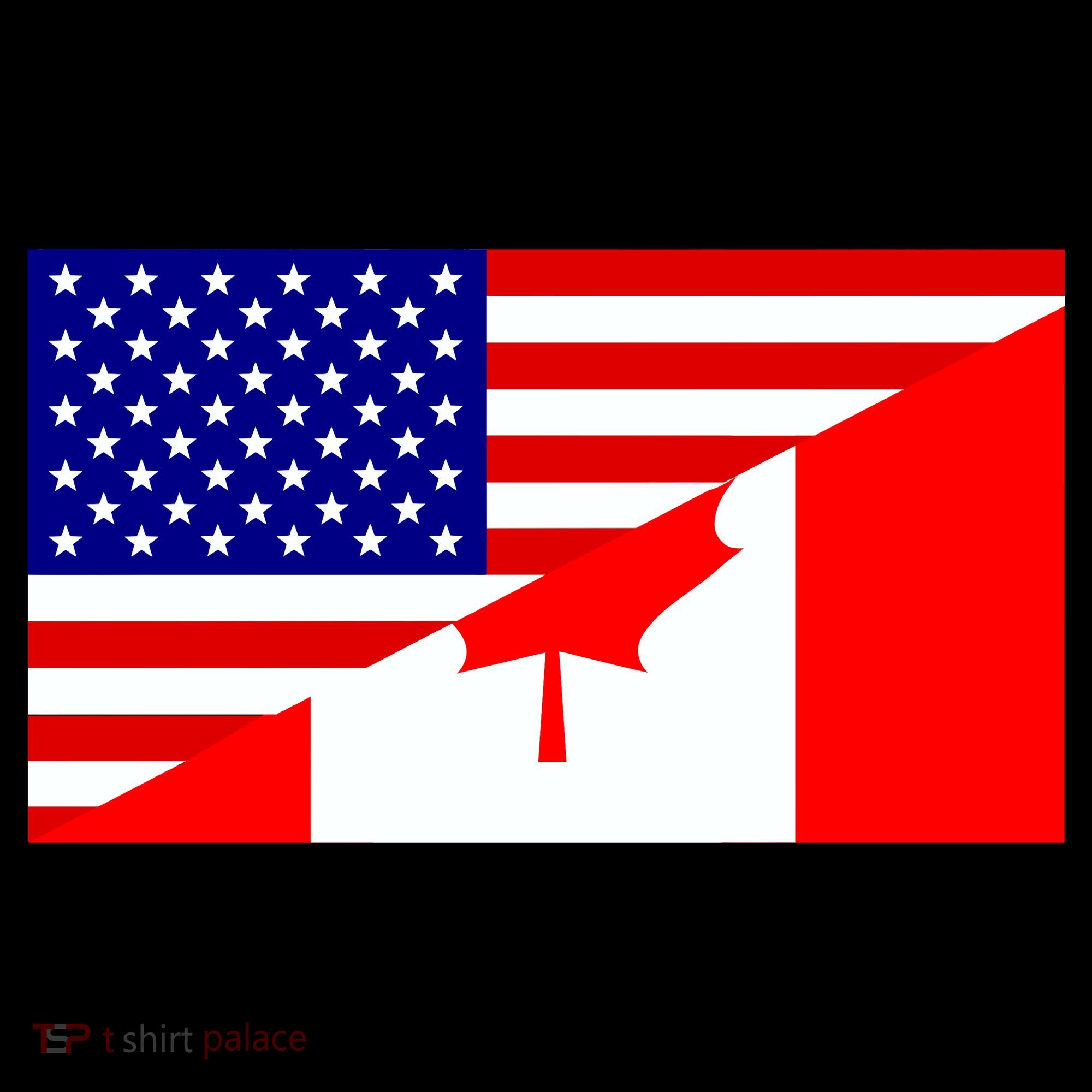Canadian American USA Flag Women's Tank Top