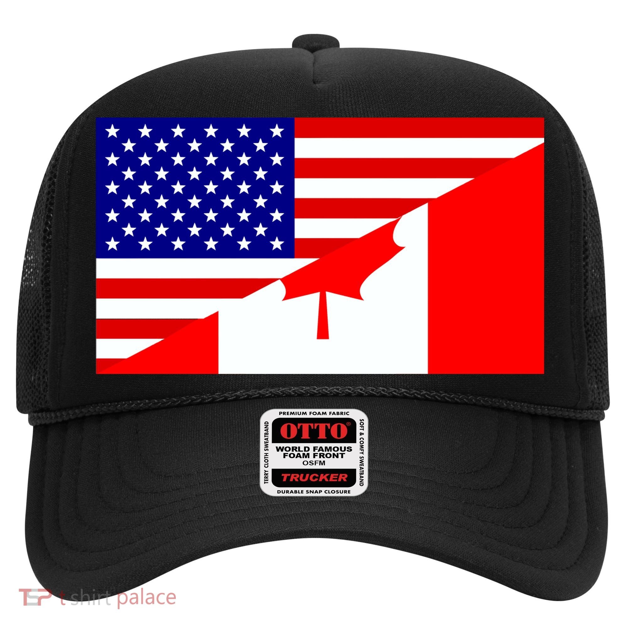 Canadian American USA Flag Hat