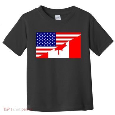 Canadian American USA Flag Toddler T-Shirt