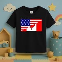 Canadian American USA Flag Toddler T-Shirt thumb 3