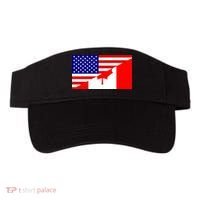 Canadian American USA Flag Visor thumb 0