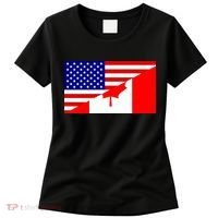 Canadian American USA Flag Women's T-Shirt thumb 0