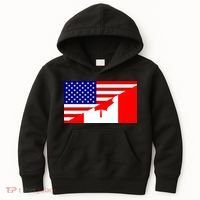 Canadian American USA Flag Kids Hoodie thumb 0
