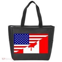 Canadian American USA Flag Tote Bag thumb 0