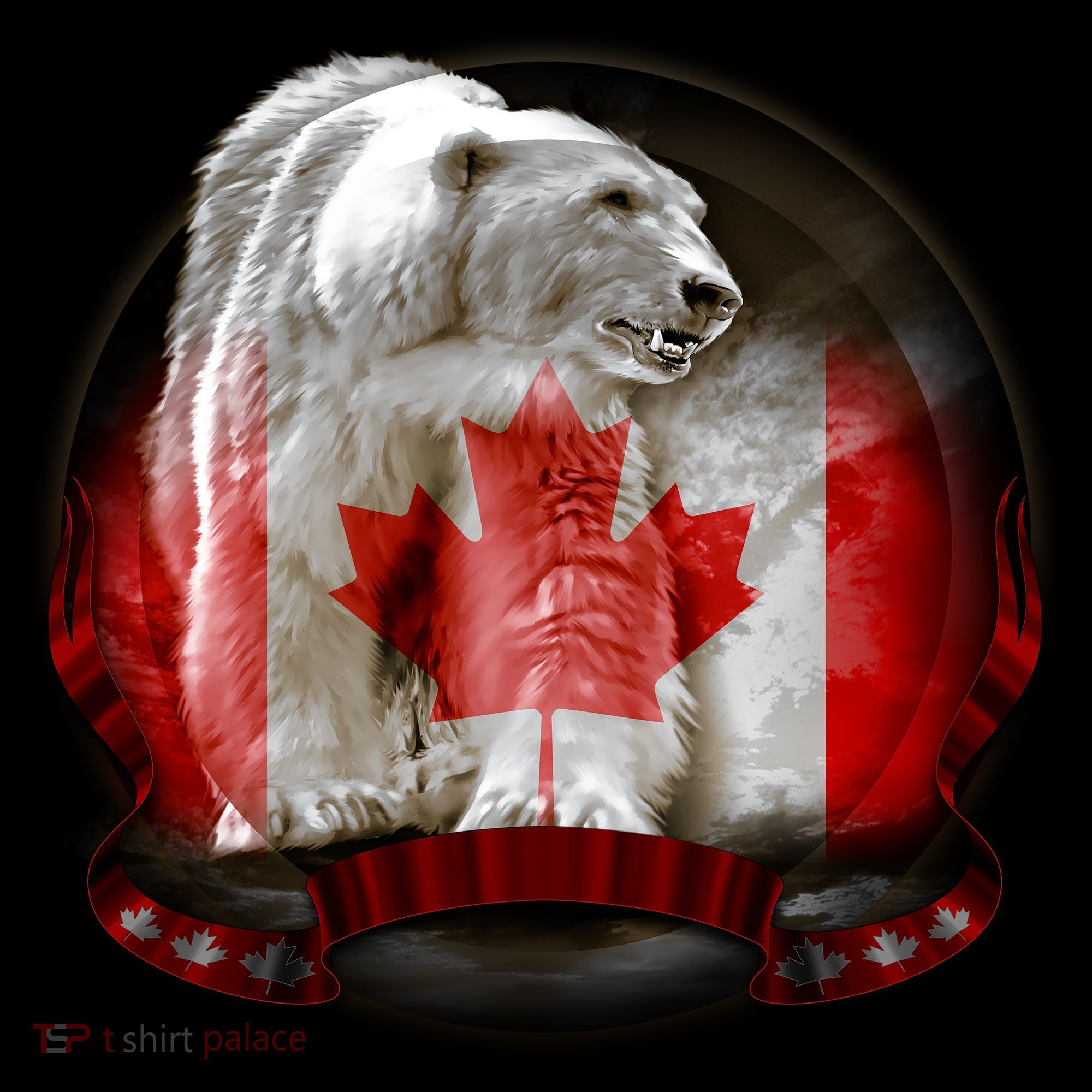 Canadian Polar Bear Wildlife Bucket Hat