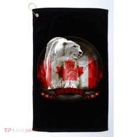 Canadian Polar Bear Wildlife Golf Towel thumb 0