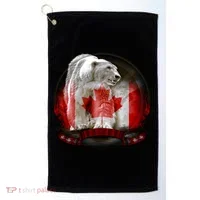 Canadian Polar Bear Wildlife Golf Towel thumb 0