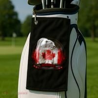 Canadian Polar Bear Wildlife Golf Towel thumb 2