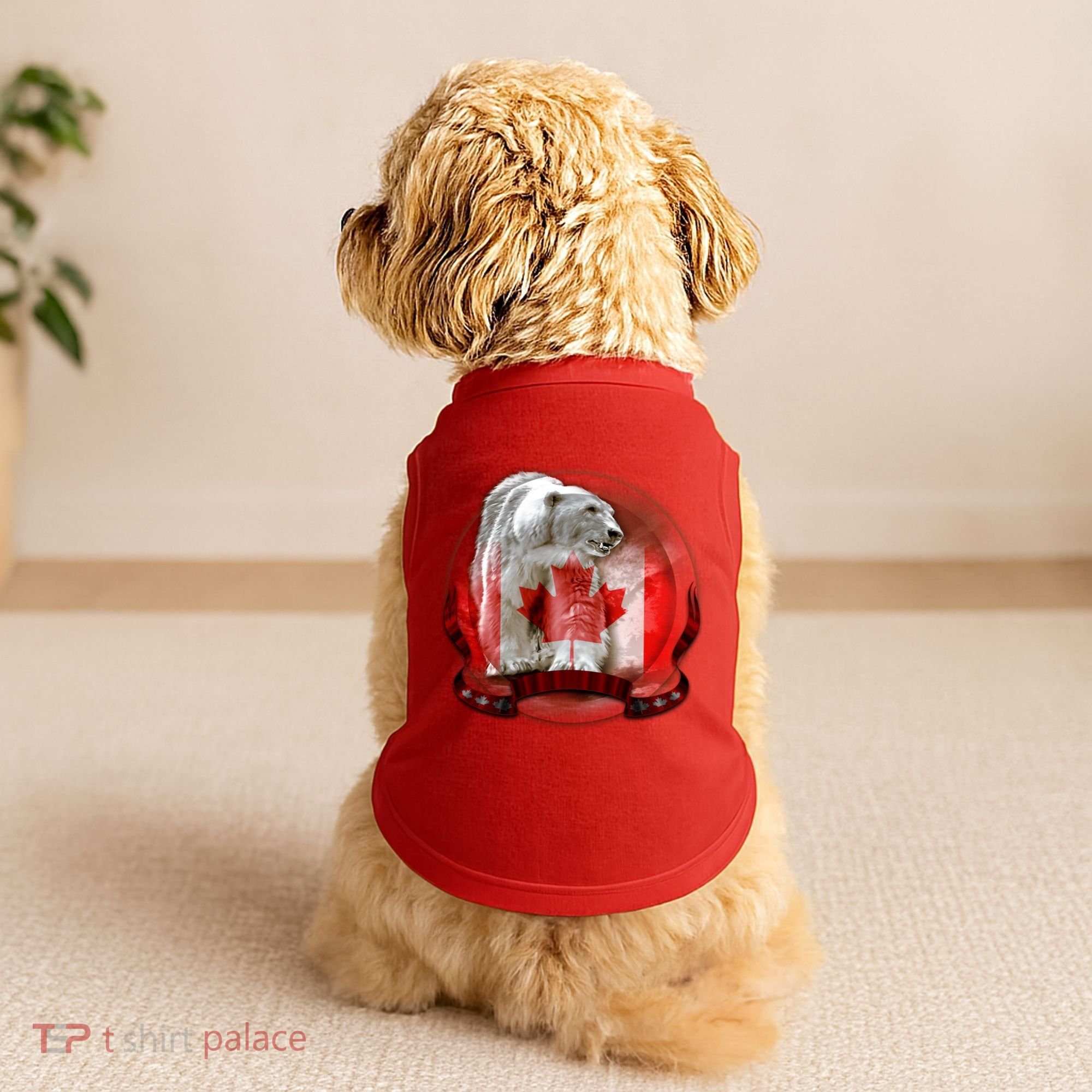 Canadian Polar Bear Wildlife Doggie Tank