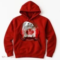 Canadian Polar Bear Wildlife Hoodie thumb 0