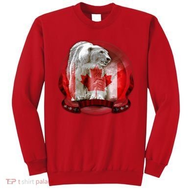 Canadian Polar Bear Wildlife Sweatshirt