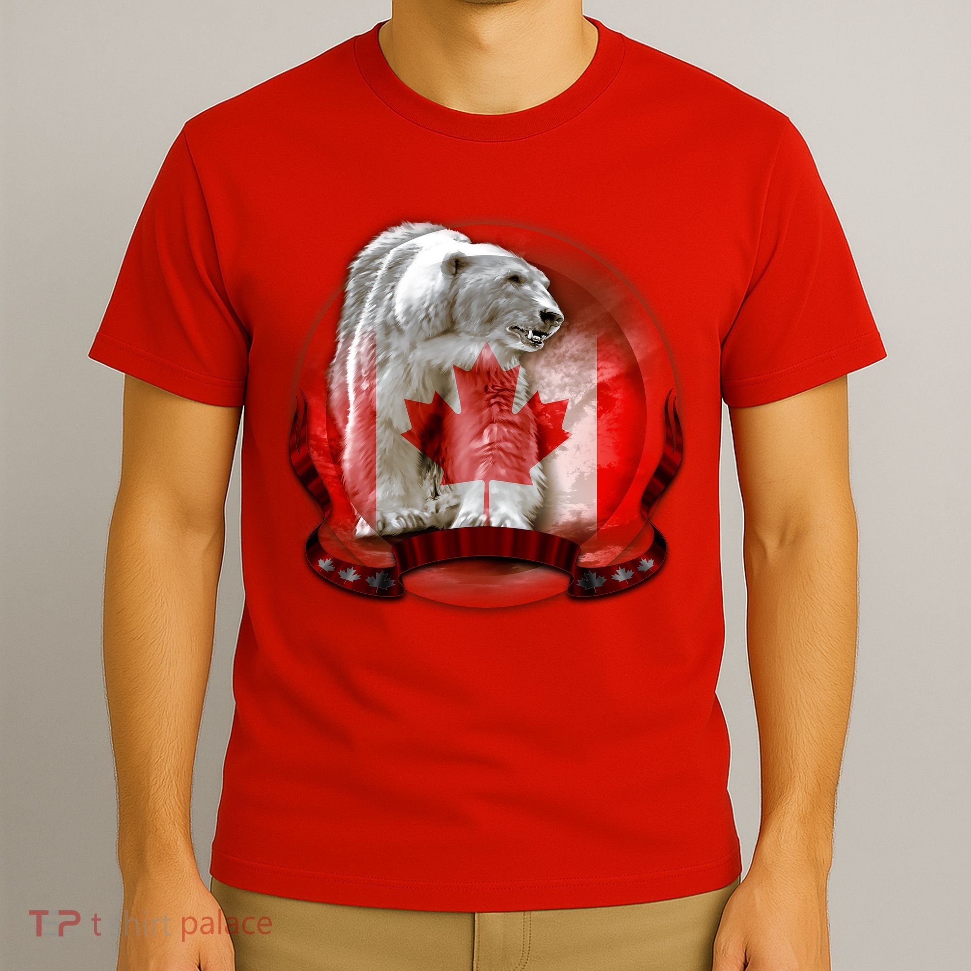 Canadian Polar Bear Wildlife T-Shirt