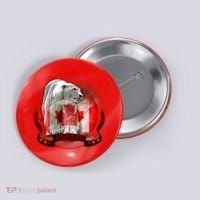 Canadian Polar Bear Wildlife Button thumb 0