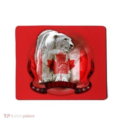 Canadian Polar Bear Wildlife Mousepad