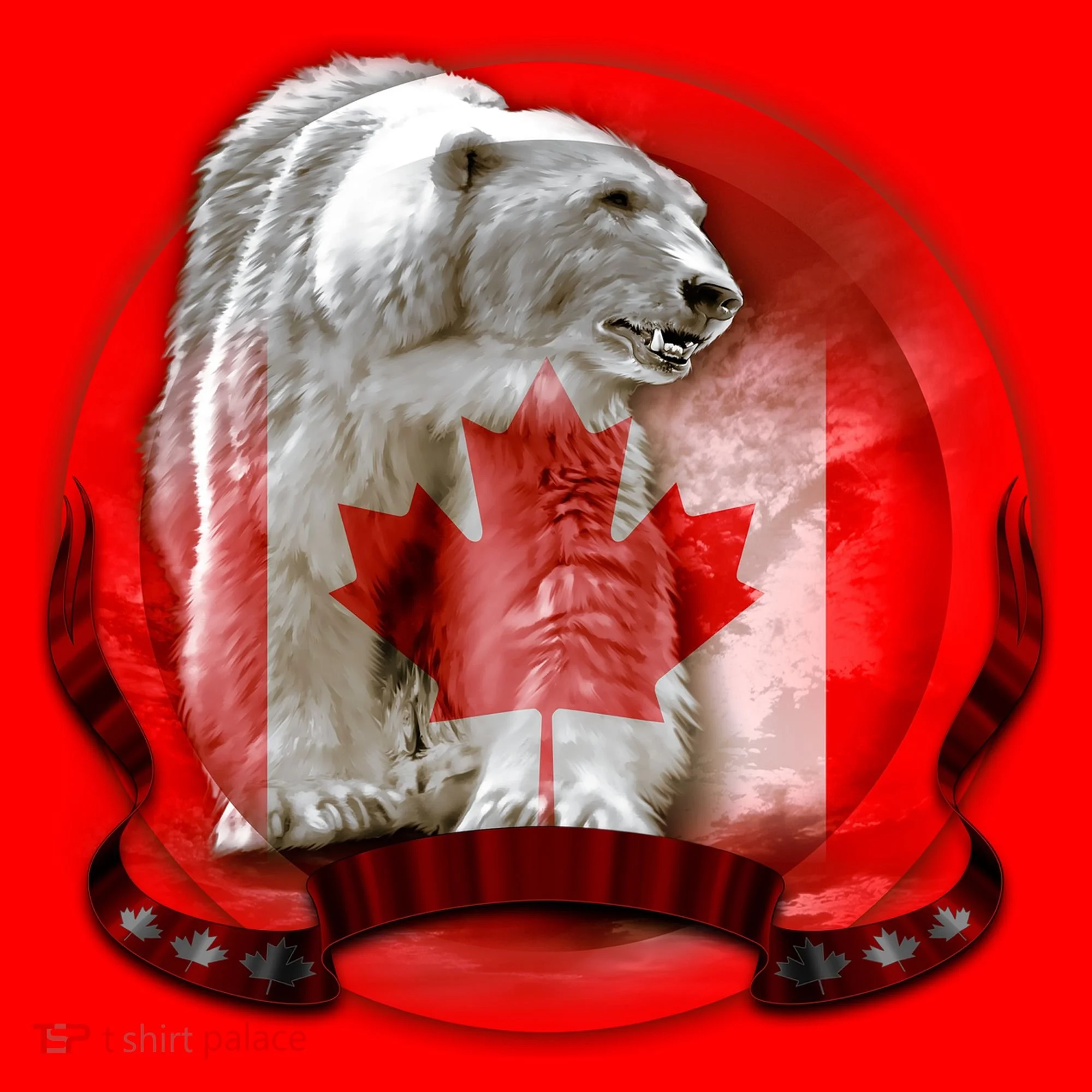 Canadian Polar Bear Wildlife Baby Bodysuit