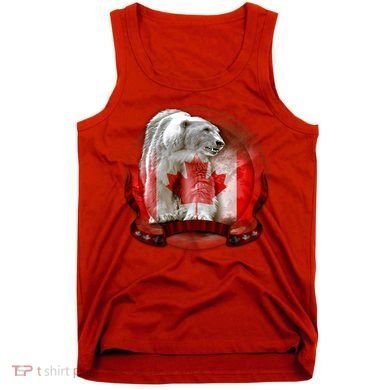 Canadian Polar Bear Wildlife Tank Top