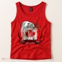 Canadian Polar Bear Wildlife Tank Top thumb 2