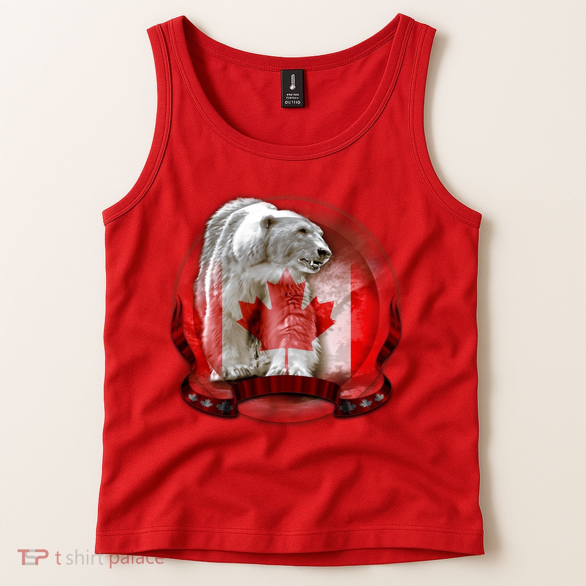 Canadian Polar Bear Wildlife Tank Top