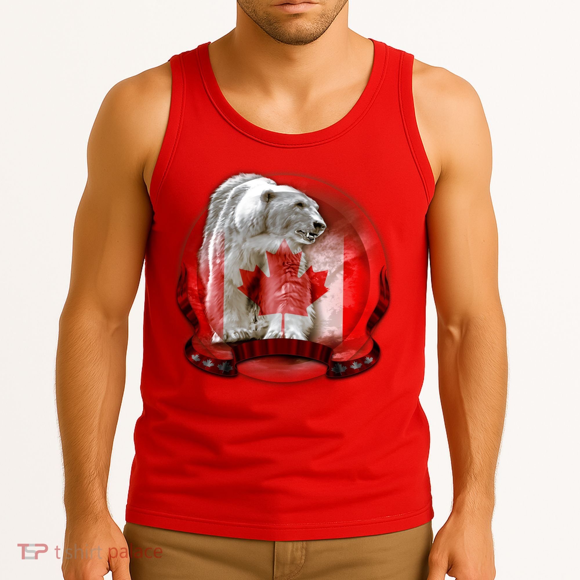 Canadian Polar Bear Wildlife Tank Top