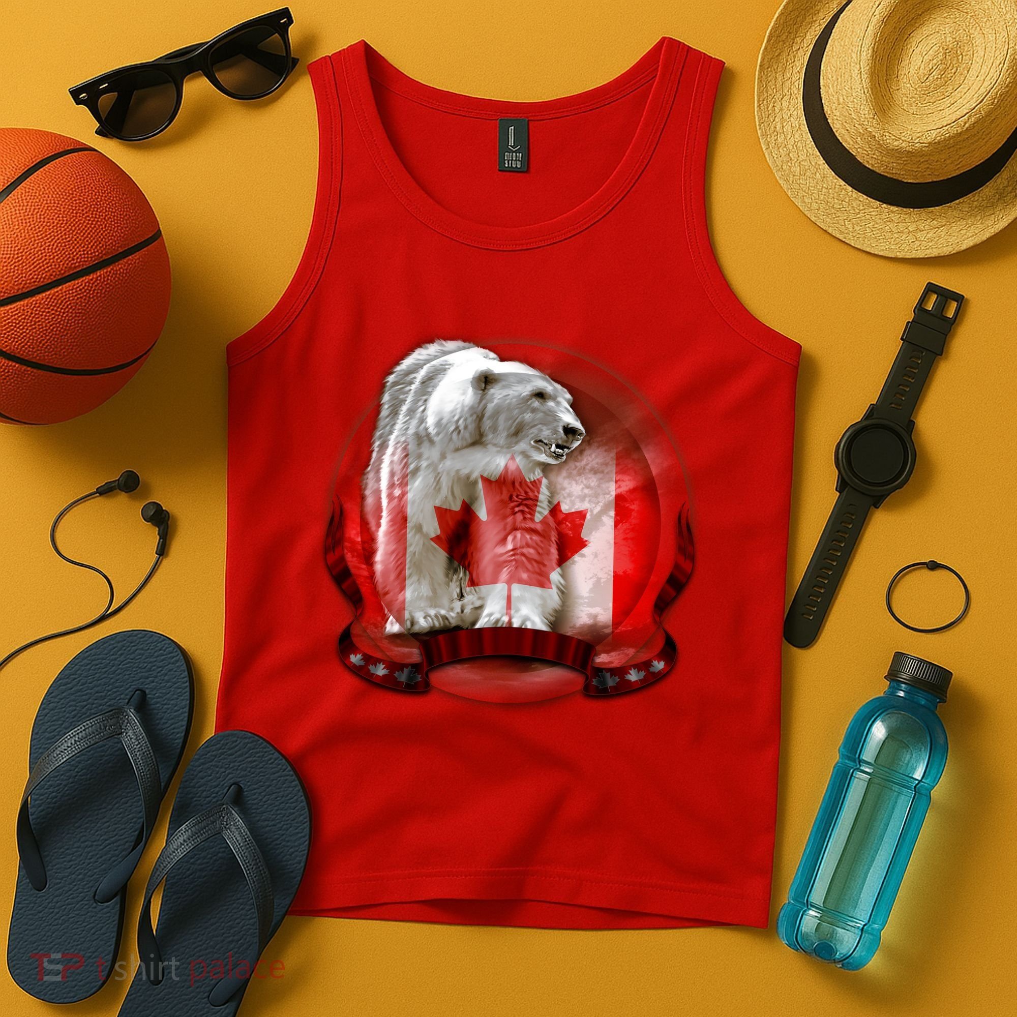 Canadian Polar Bear Wildlife Tank Top