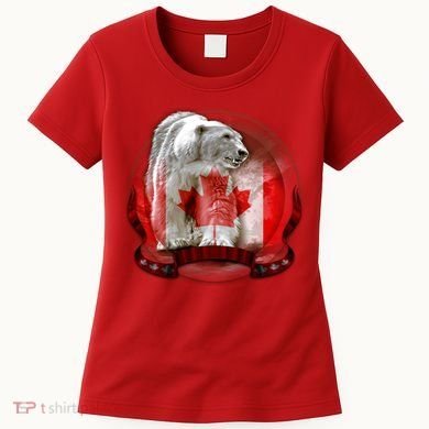 Canadian Polar Bear Wildlife Women's T-Shirt
