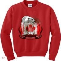 Canadian Polar Bear Wildlife Kids Sweatshirt thumb 0