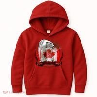 Canadian Polar Bear Wildlife Kids Hoodie thumb 0